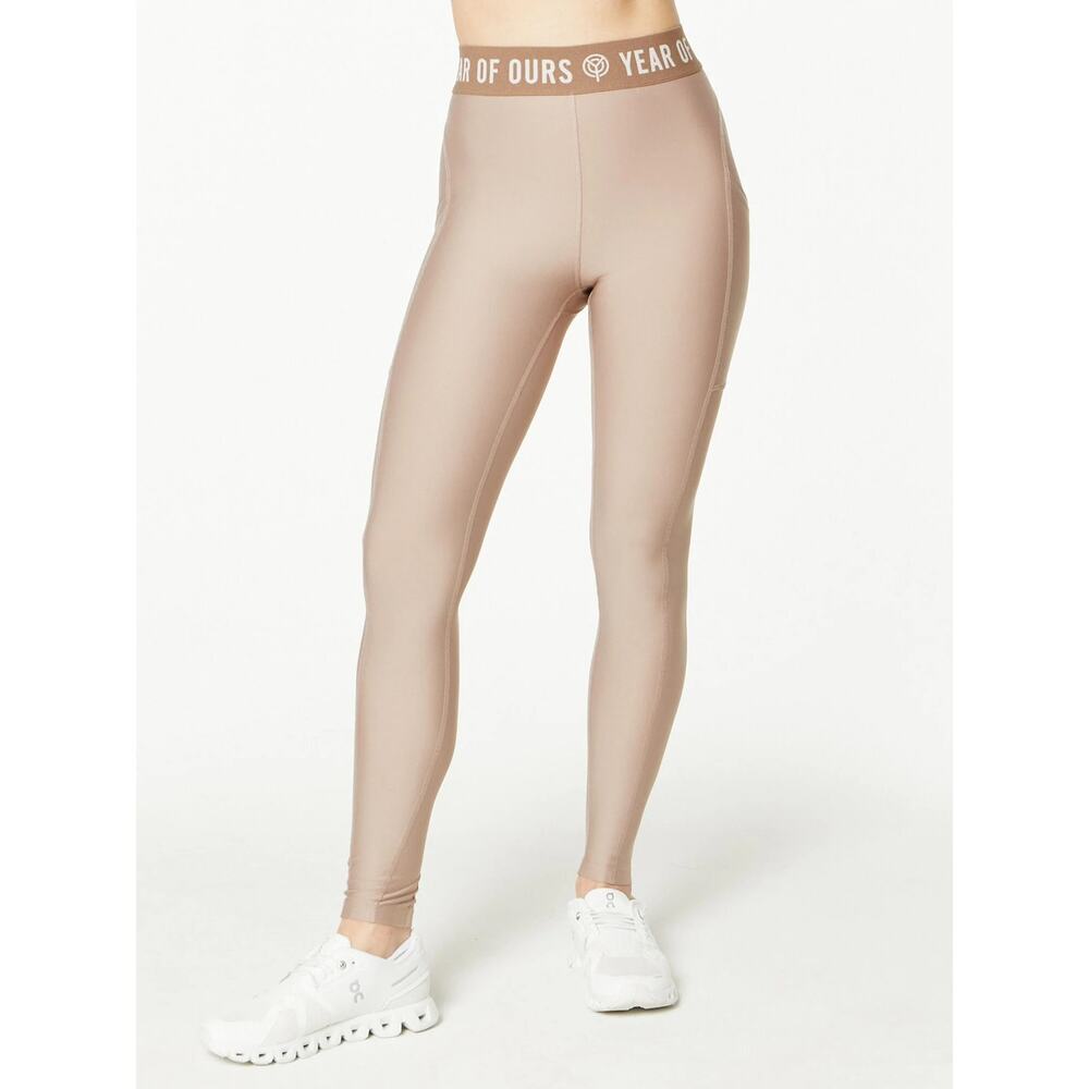 Year of Ours Women's Recycled Hike Leggings Caribou Tan Size XS